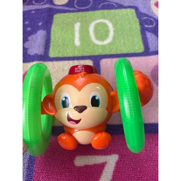 Bright Starts Roll and Glow Monkey Roller Toy - Picture 1 of 2